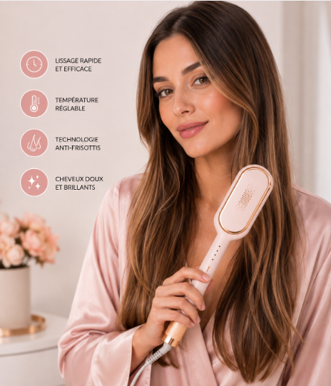 Lisseur Ionique COCOAÏ – Céramique Tourmaline & Ions Négatifs